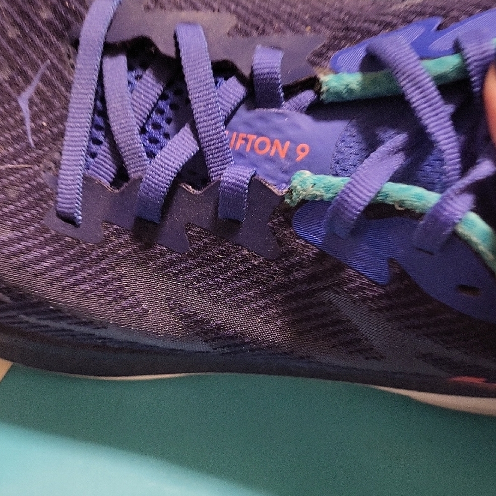 Hoka Women's Purple and Teal Athletic Shoes - Picture 2 of 8